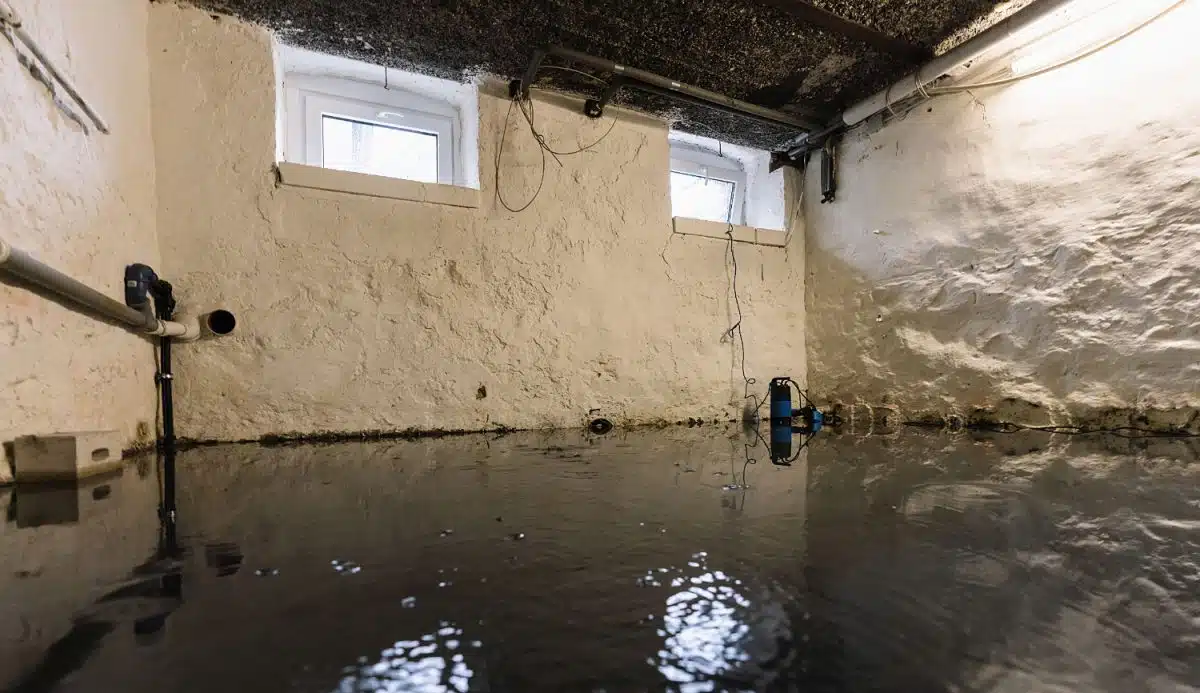 Un garage inondé